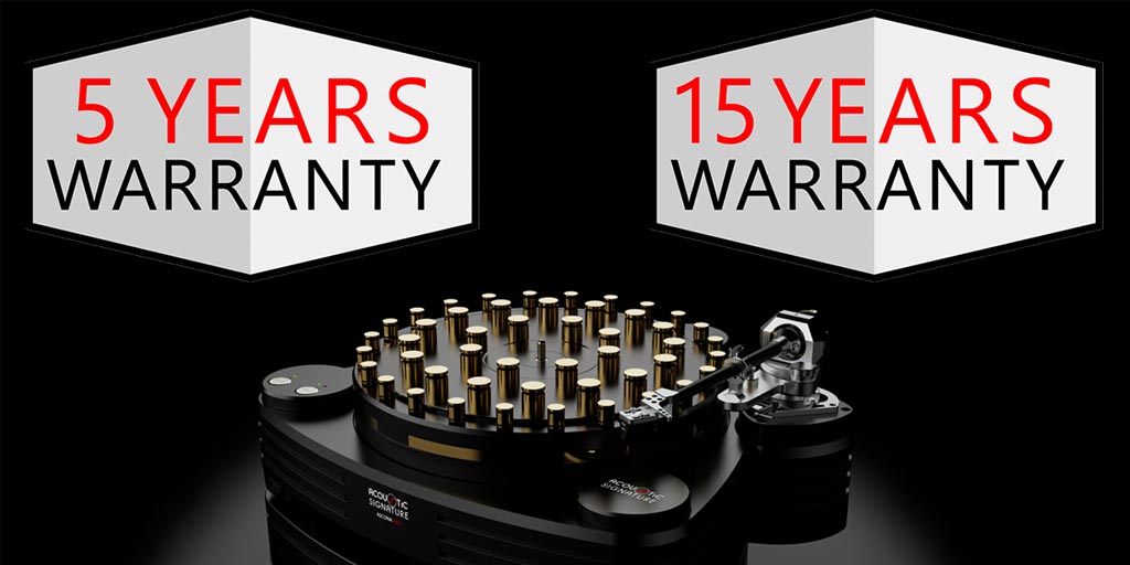 Warranty extension for turntables and tonearms