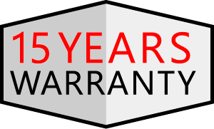 15 years warranty